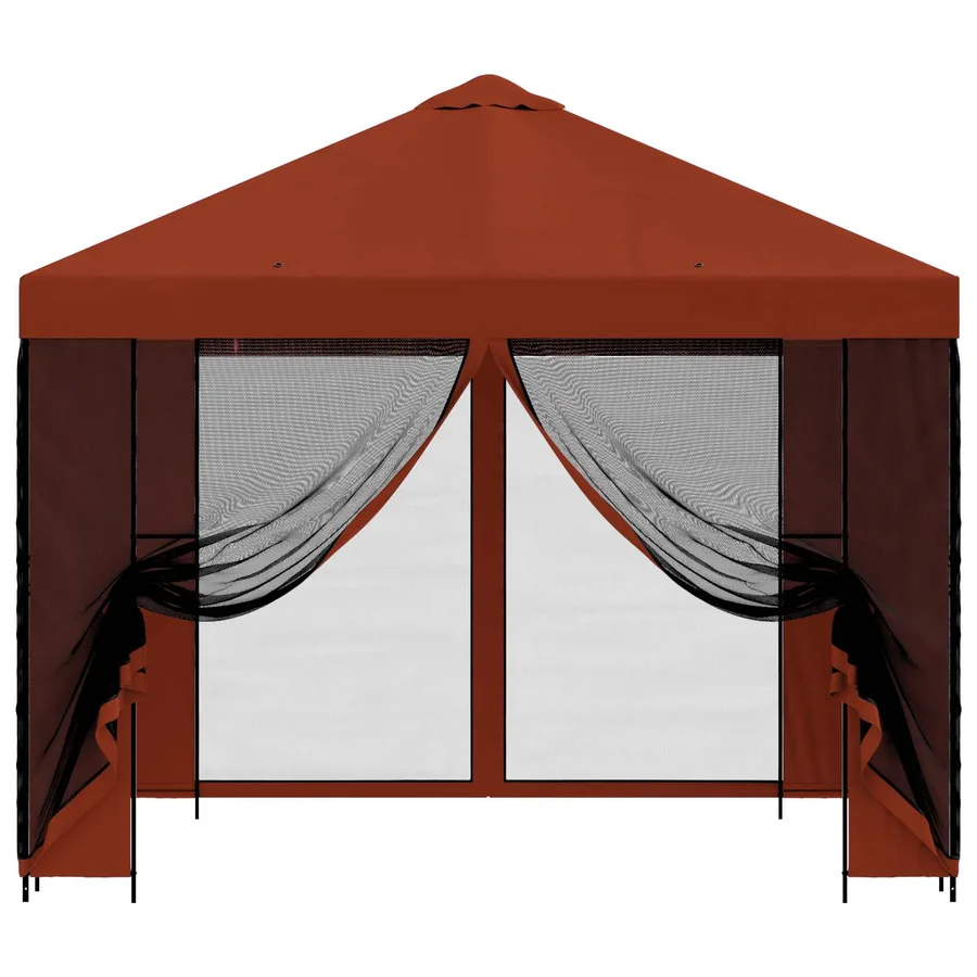Abri de jardin avec parois 3 x 3 m Terre cuite - 5