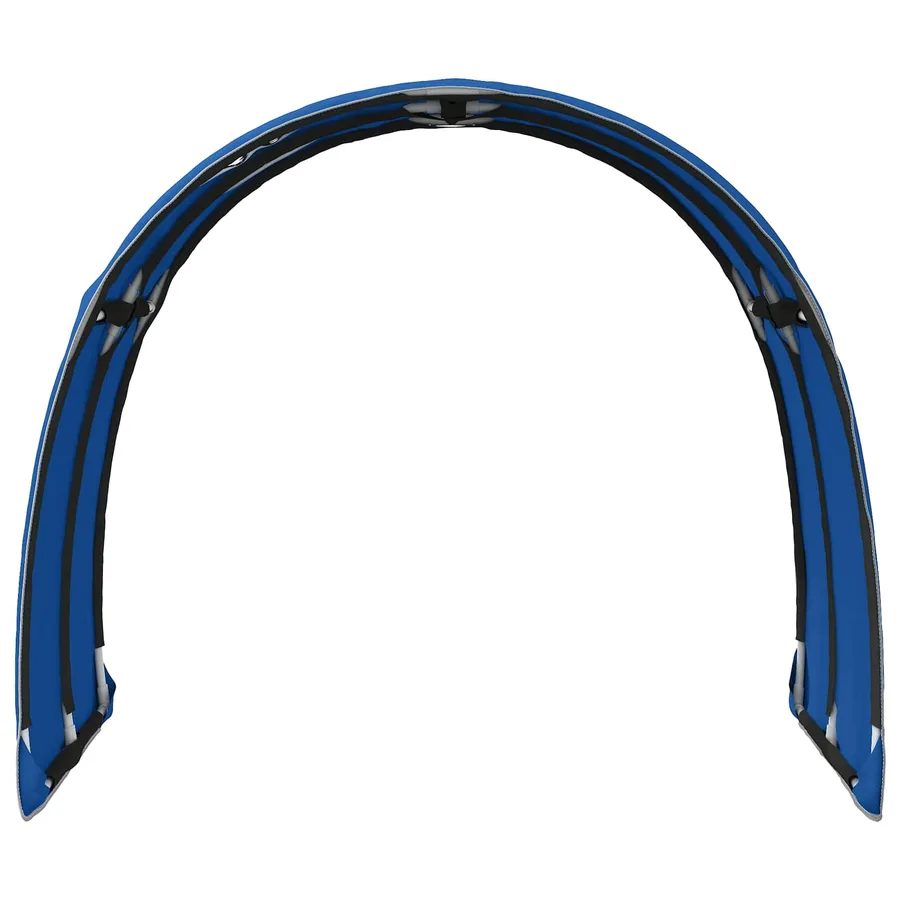 Tunnel de lit 2 pcs Bleu 211 x 67,5 x 2 cm Polyester - 6