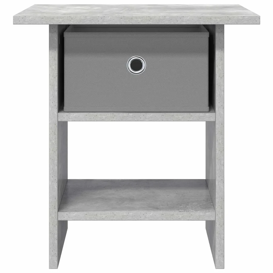 Table de chevet avec tiroir 2 pcs Gris béton 41 x 40 x 45 cm - 6