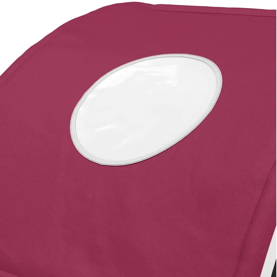 Tunnel de lit 2 pcs Rouge 211 x 67,5 x 2 cm Polyester - 9