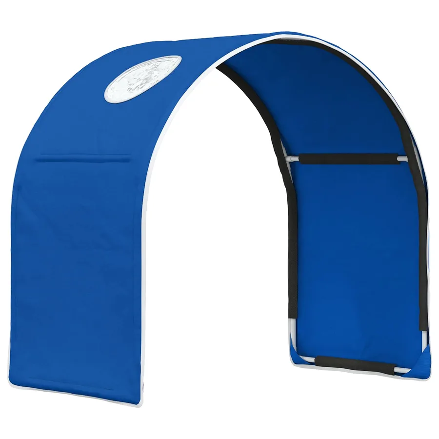 Tunnel de lit 2 pcs Bleu 211 x 52,5 x 2 cm Polyester - 4