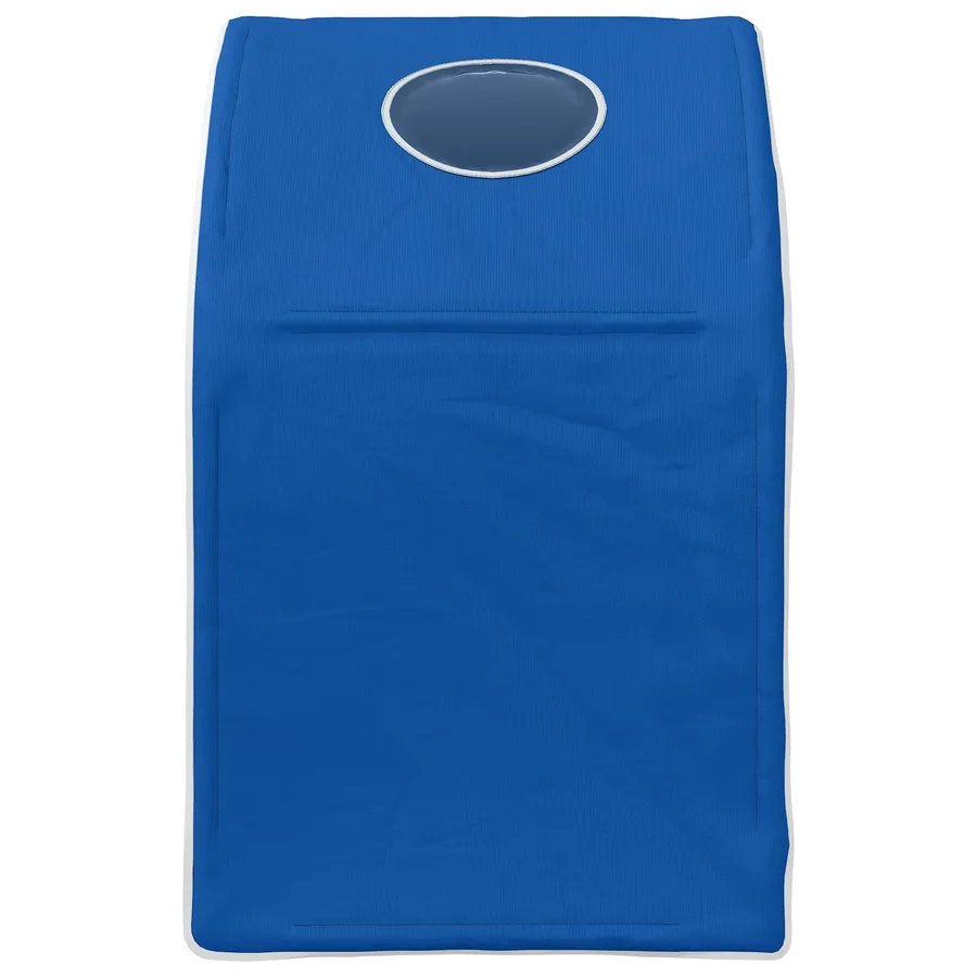 Tunnel de lit 2 pcs Bleu 211 x 52,5 x 2 cm Polyester - 7