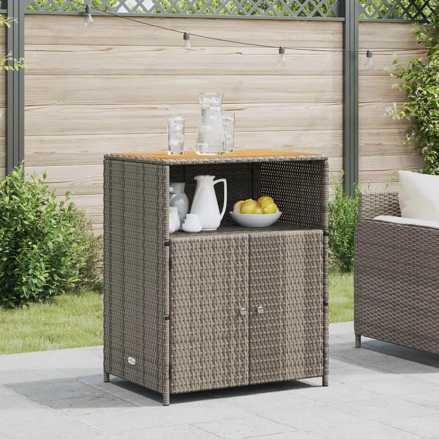 Armoire Gris 70 x 50 x 87 cm Polyester et Roly Ratten