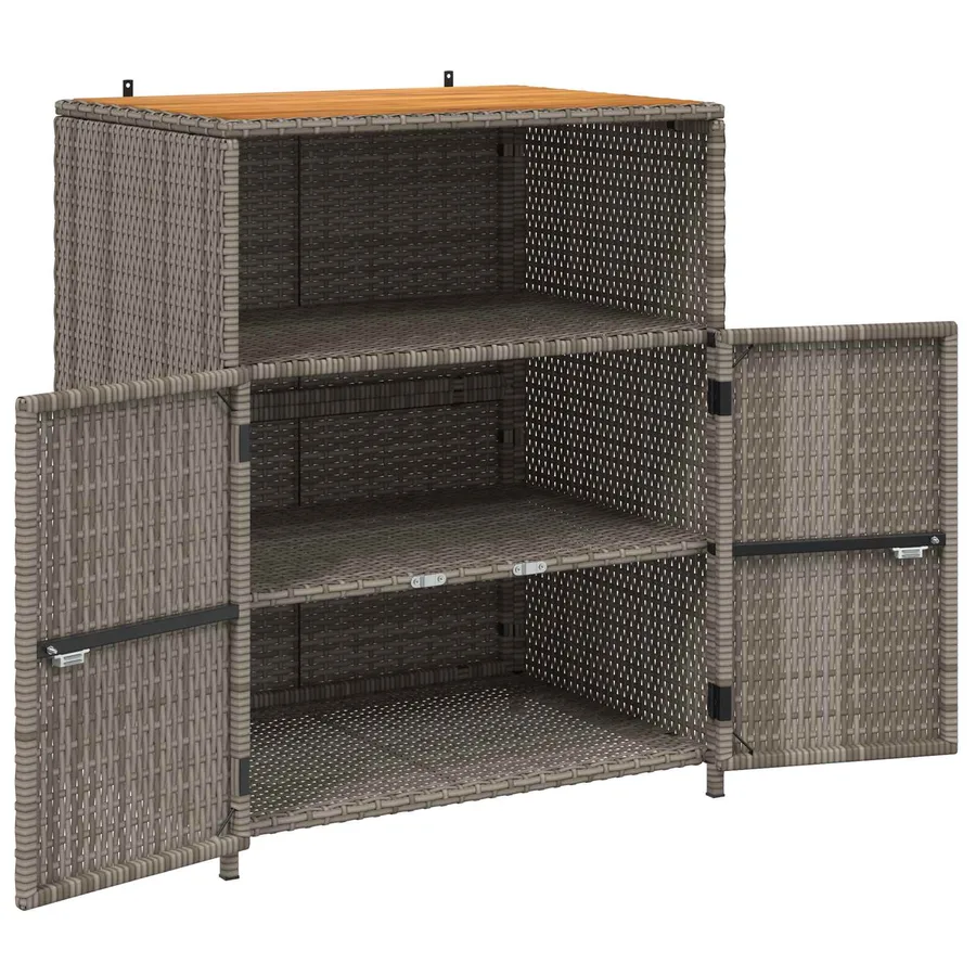 Armoire Gris 70 x 50 x 87 cm Polyester et Roly Ratten - 4