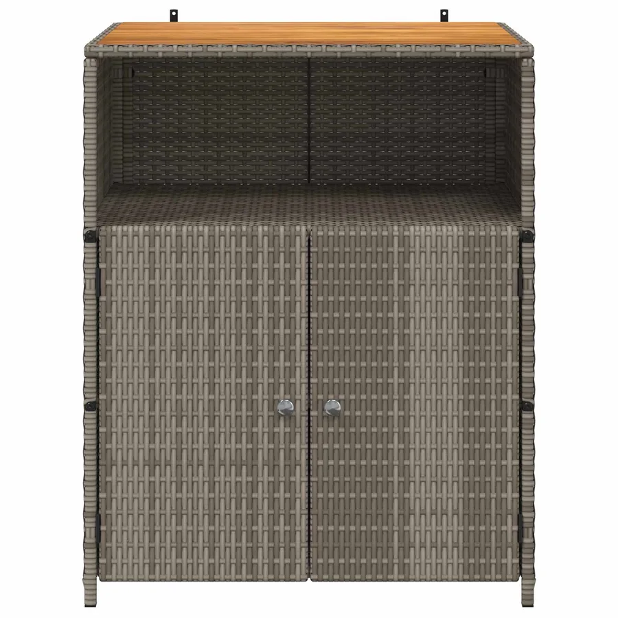 Armoire Gris 70 x 50 x 87 cm Polyester et Roly Ratten - 5