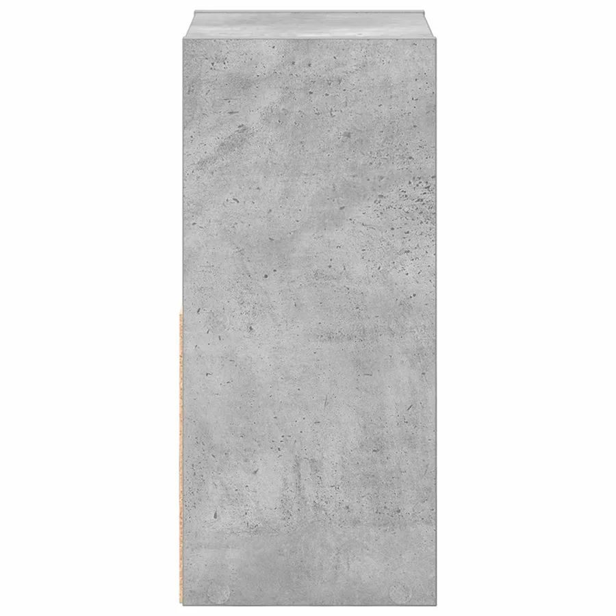 Table de chevet avec tiroir Gris béton 25,5 x 22 x 49,5 cm - 7