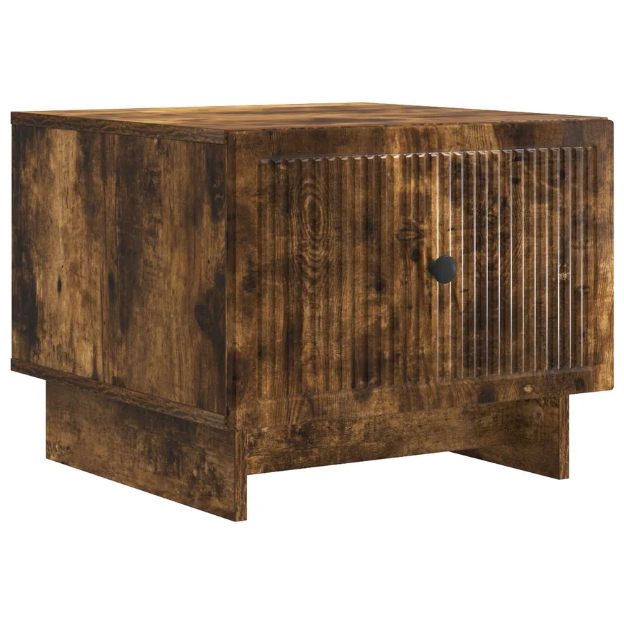 Table basse Chêne fumé 49 x 50 x 40 cm Bois d'ingénierie - 2