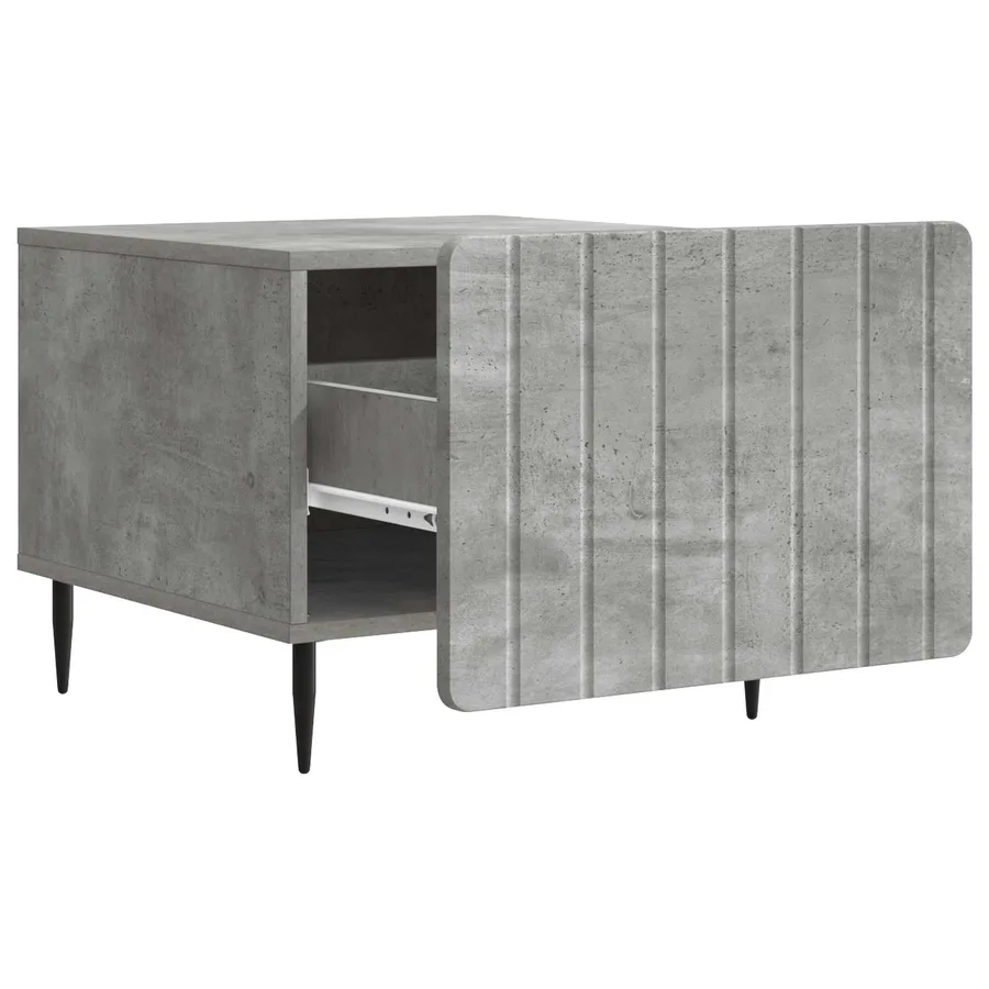 Table basse Gris béton 49 x 50 x 42 cm Bois d'ingénierie - 4