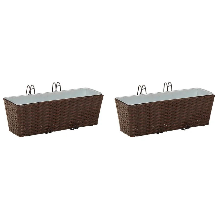 Garde-Corps 2 pcs 50 x 17 x 17 cm Métал - 2