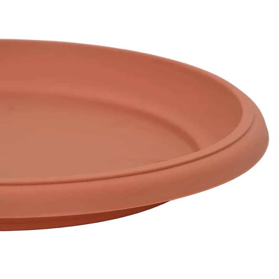 Plateau à fleurs rond 24 pcs Rouge brique Ø 27 x 2,5 cm - 9