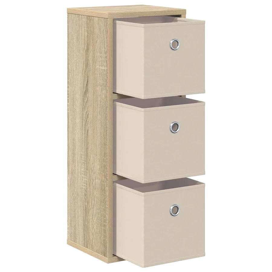 Buffet avec tiroir Chêne Sonoma 25,5 x 22 x 69,5 cm - 4