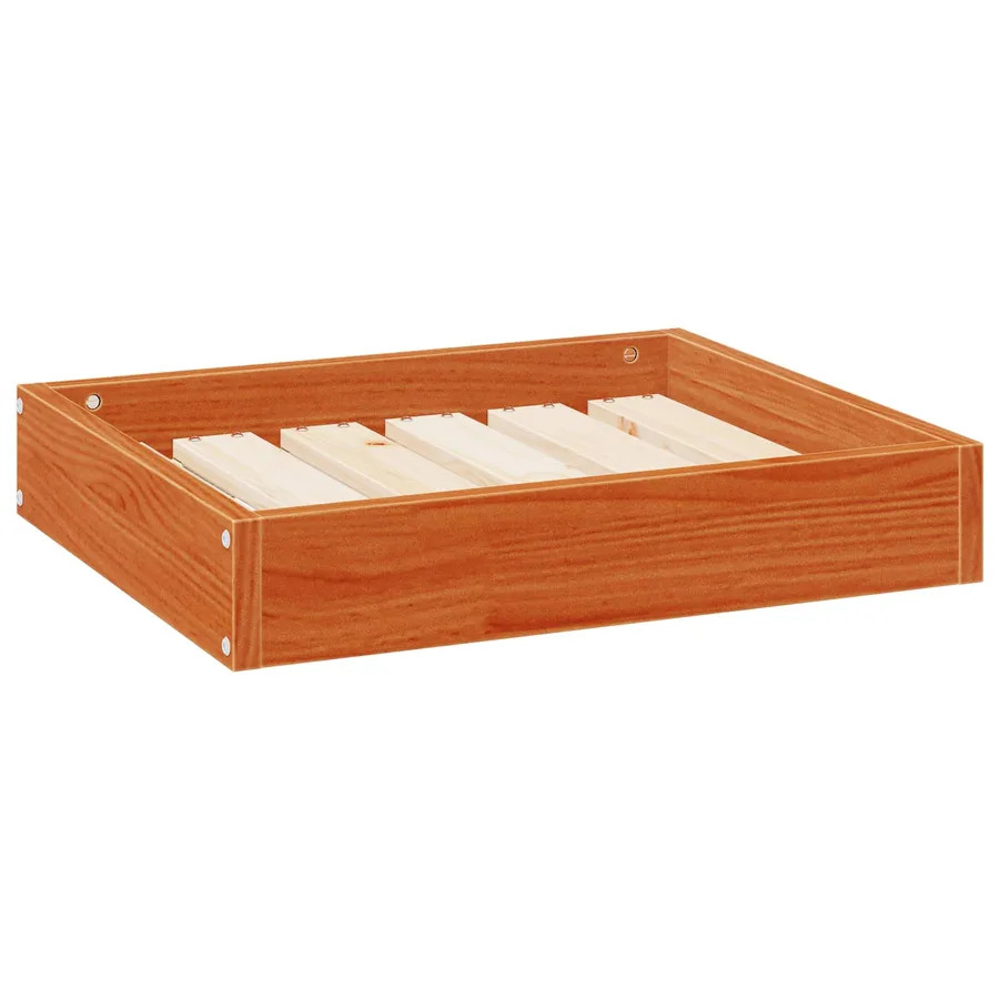 Lit pour Chien Cire marron 51,5 x 44 x 9 cm Bois de Pin Massif - 2