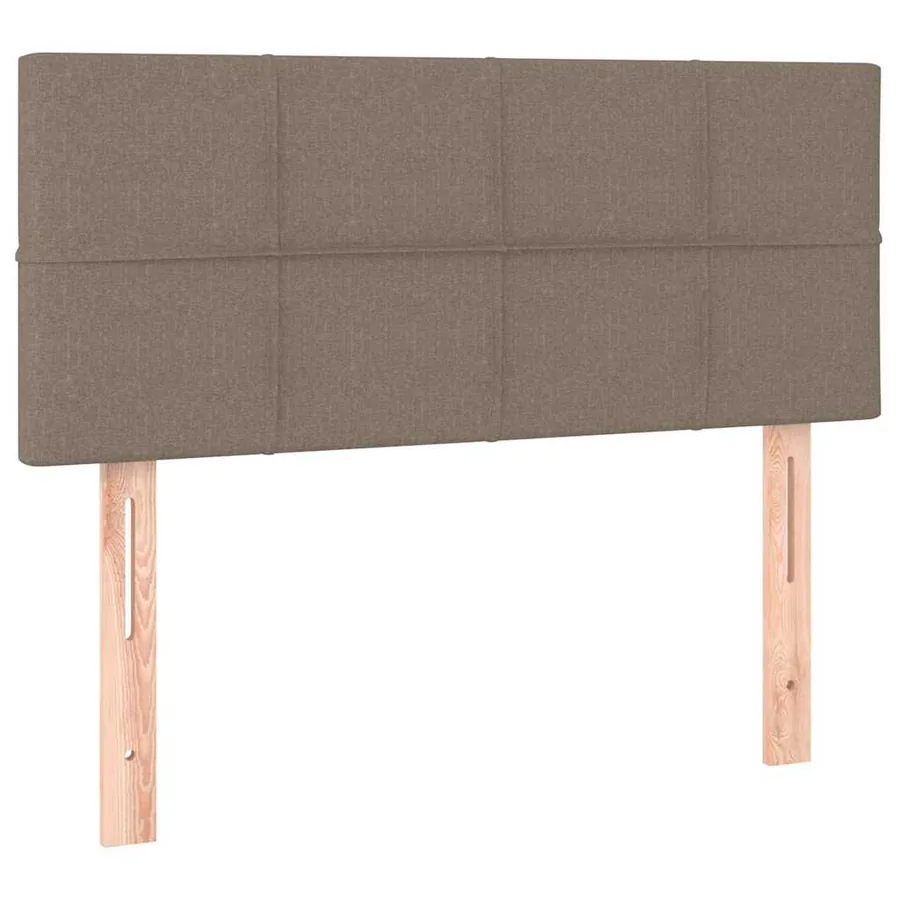 Sommier à lattes de lit avec matelas Taupe 90x190 cm Tissu - 6