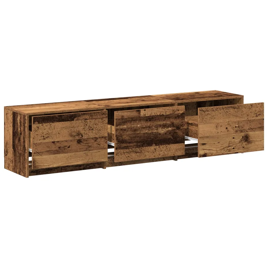 Meuble TV Bois ancien 165 x 34 x 40 cm Bois d'ingénierie - 6