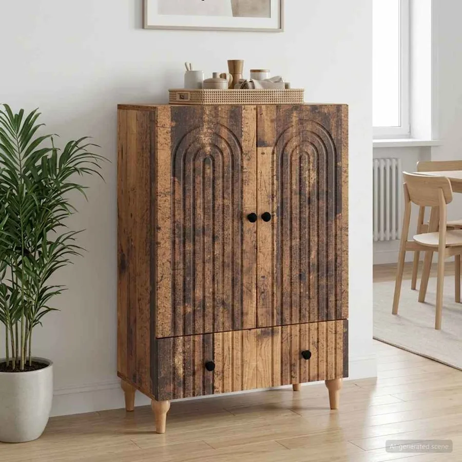 Buffet Bois ancien 66 x 34,5 x 95 cm Bois d'ingénierie - 3