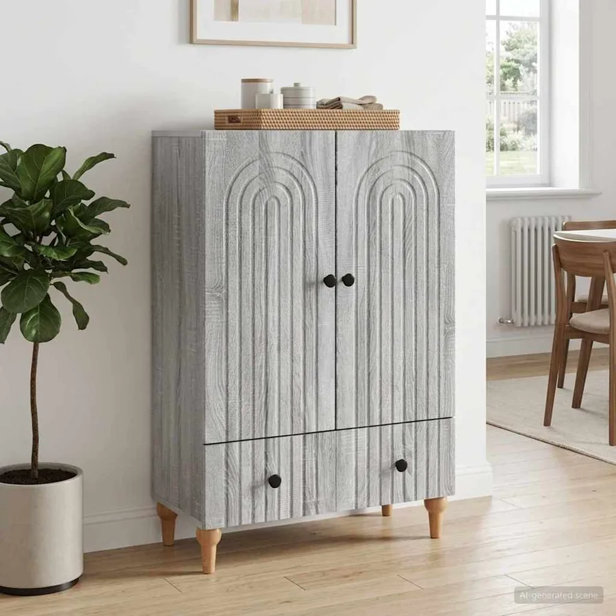Buffet Sonoma gris 66 x 34,5 x 95 cm Bois d'ingénierie