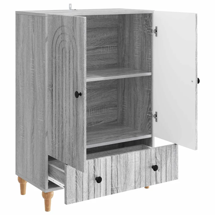 Buffet Sonoma gris 66 x 34,5 x 95 cm Bois d'ingénierie - 4