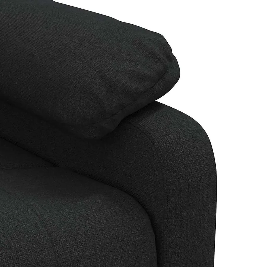 Fauteuil de massage Noir Tissu - 8