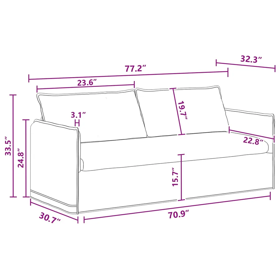 Ensemble de Canapés 2 pcs Gris foncé 196 x 82 x 85 cm Tissu - 12