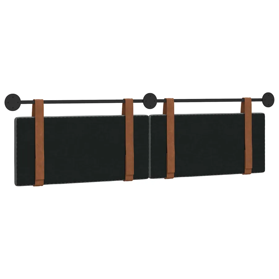 Tête de lit suspendue Gris foncé PU antique - 7