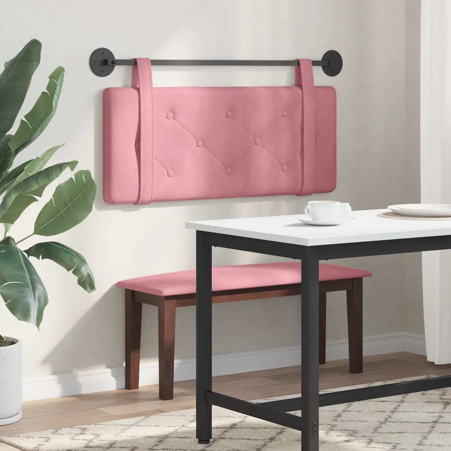 Tête de lit suspendue Rose Velours - 4