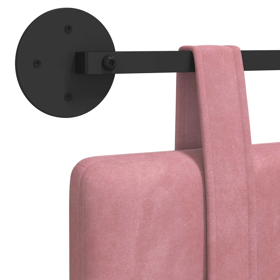 Tête de lit suspendue Rose Velours - 9
