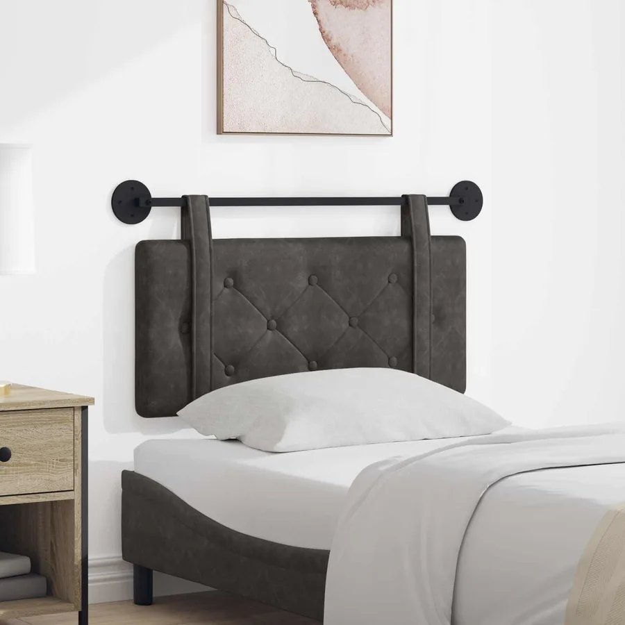 Tête de lit suspendue Noir PU antique