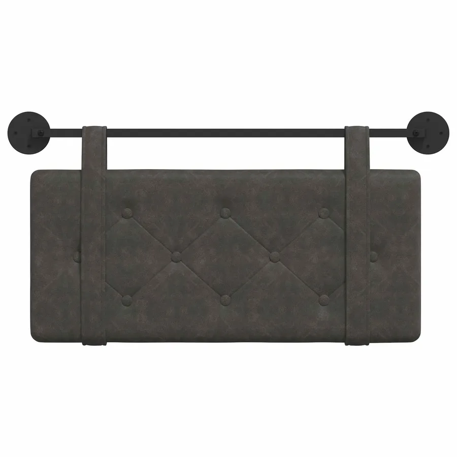 Tête de lit suspendue Noir PU antique - 5