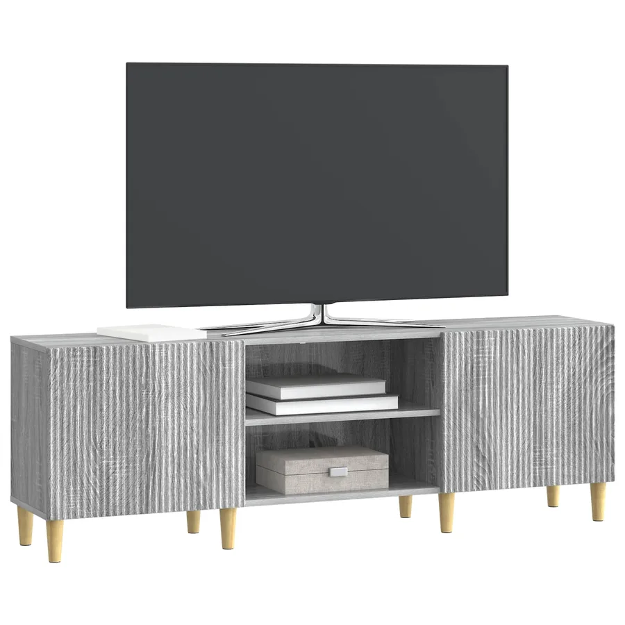 Meuble TV Sonoma gris 150 x 31 x 50 cm Bois d'ingénierie - 3