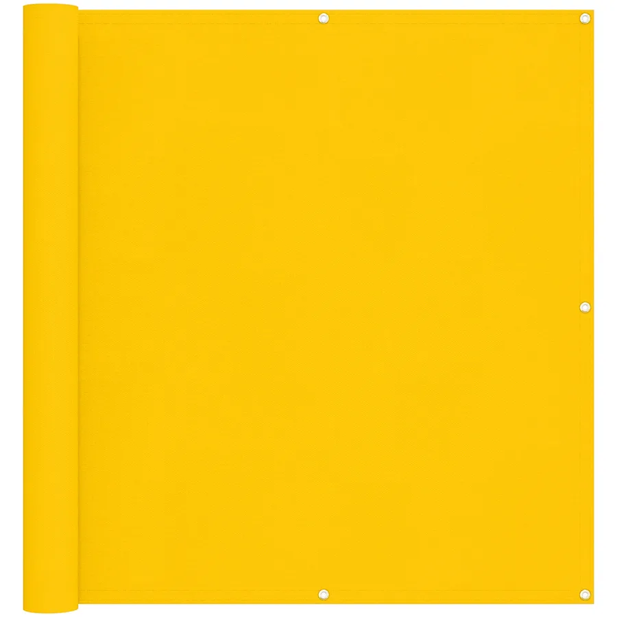 Écran de balcon Jaune 110 x 300 cm Tissu Oxford - 2