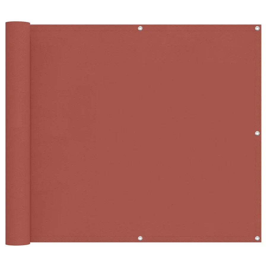 Écran de balcon Terre cuite 100 x 600 cm Tissu Oxford - 2