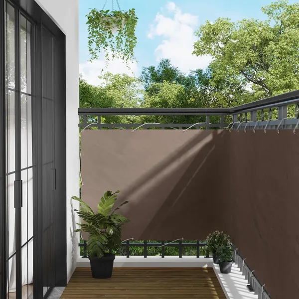 Écran de balcon 120 x 200 cm Oxford alu enduit de PU