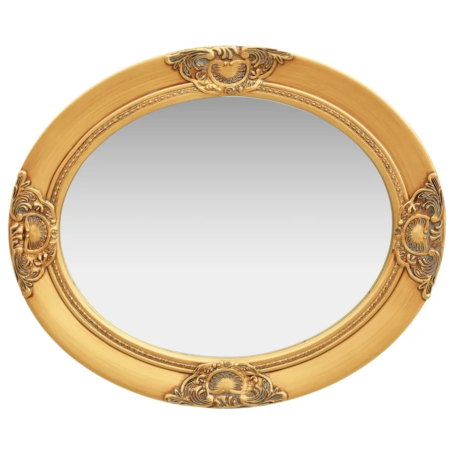 Miroir mural style baroque 50x60 cm Doré - 3