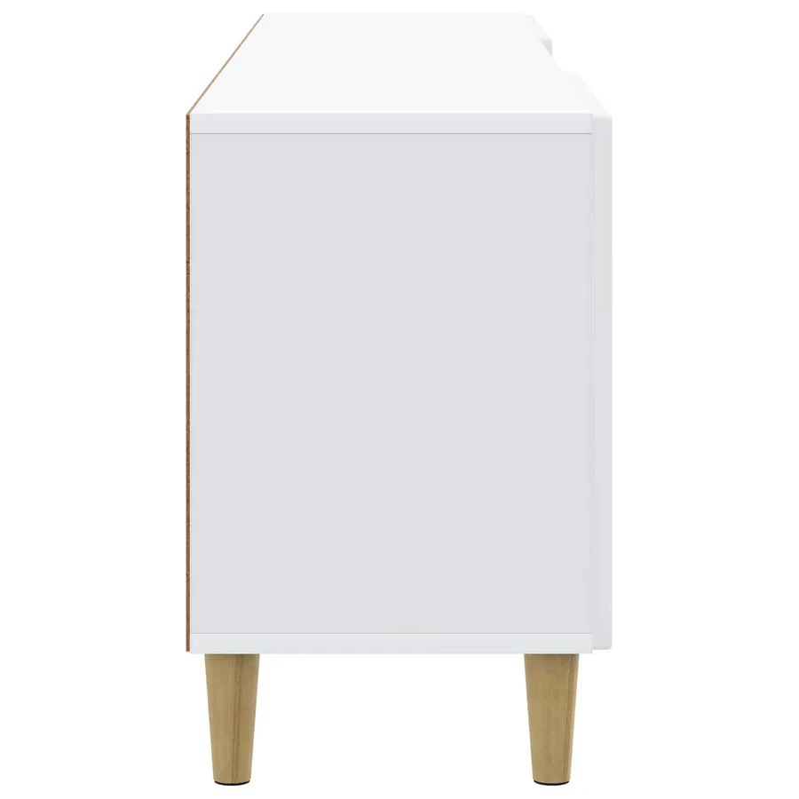 Meuble TV Blanc 150 x 31 x 50 cm Bois d'ingénierie - 7