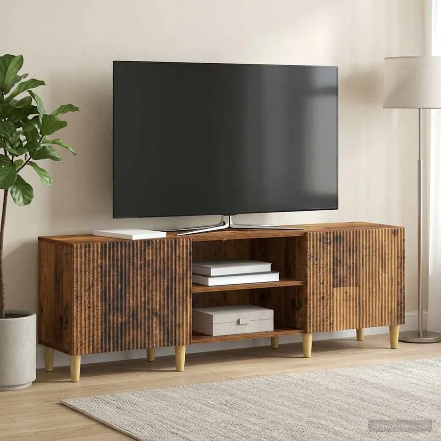 Meuble TV Bois ancien 150 x 31 x 50 cm Bois d'ingénierie - 4