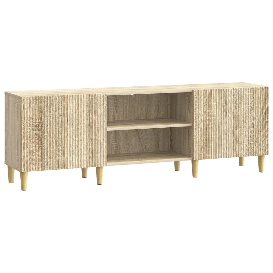 Meuble TV Chêne Sonoma 150 x 31 x 50 cm Bois d'ingénierie - 2