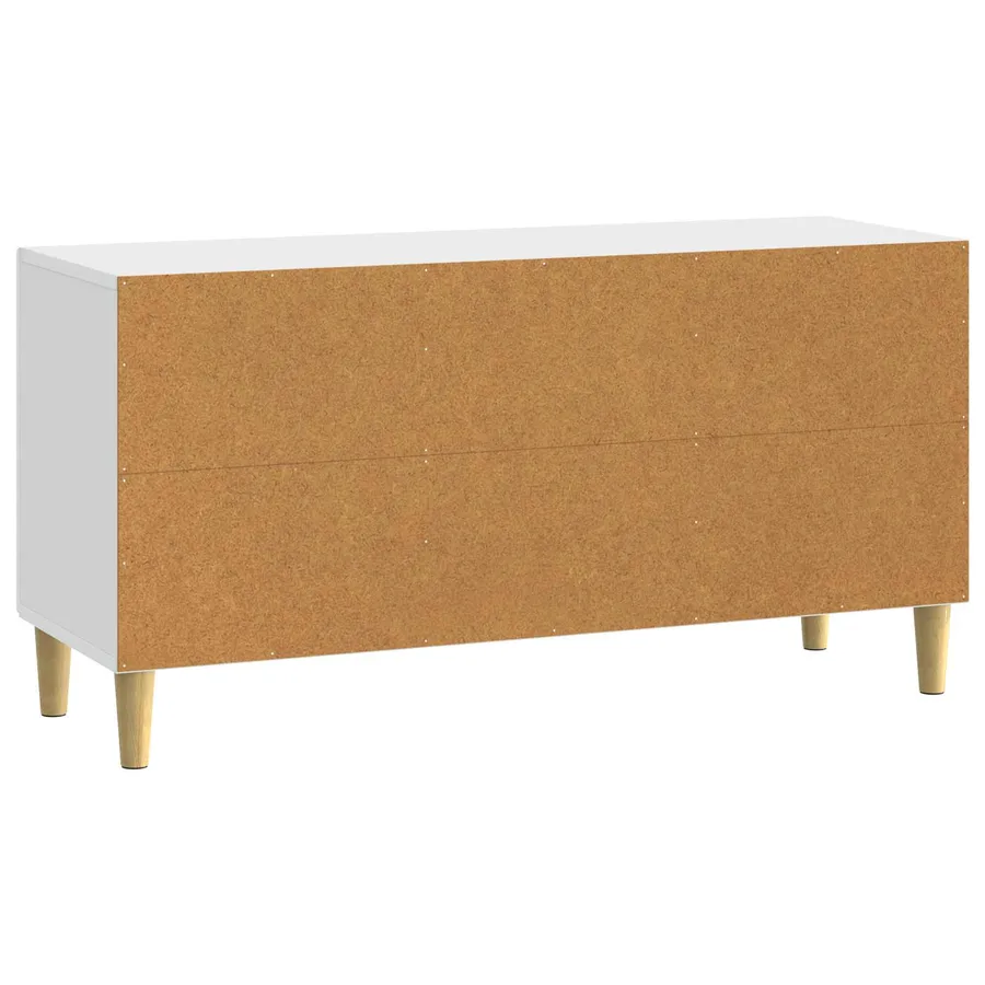 Meuble TV 99 x 34,5 x 50 cm Blanc brillant Bois d'ingénierie - 7