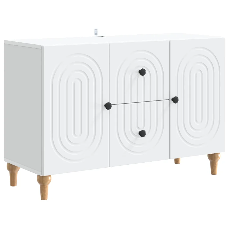 Meuble TV avec tiroir Blanc 89 x 34,5 x 60 cm Bois d'ingénierie - 2