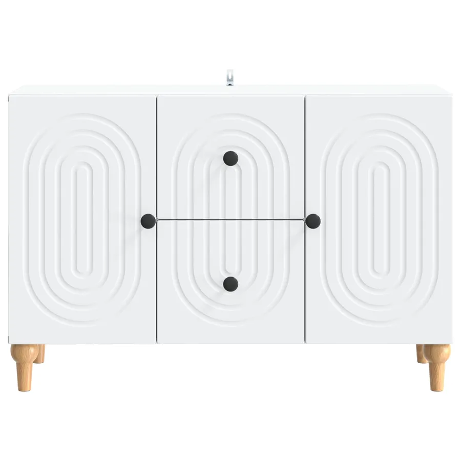 Meuble TV avec tiroir Blanc 89 x 34,5 x 60 cm Bois d'ingénierie - 6