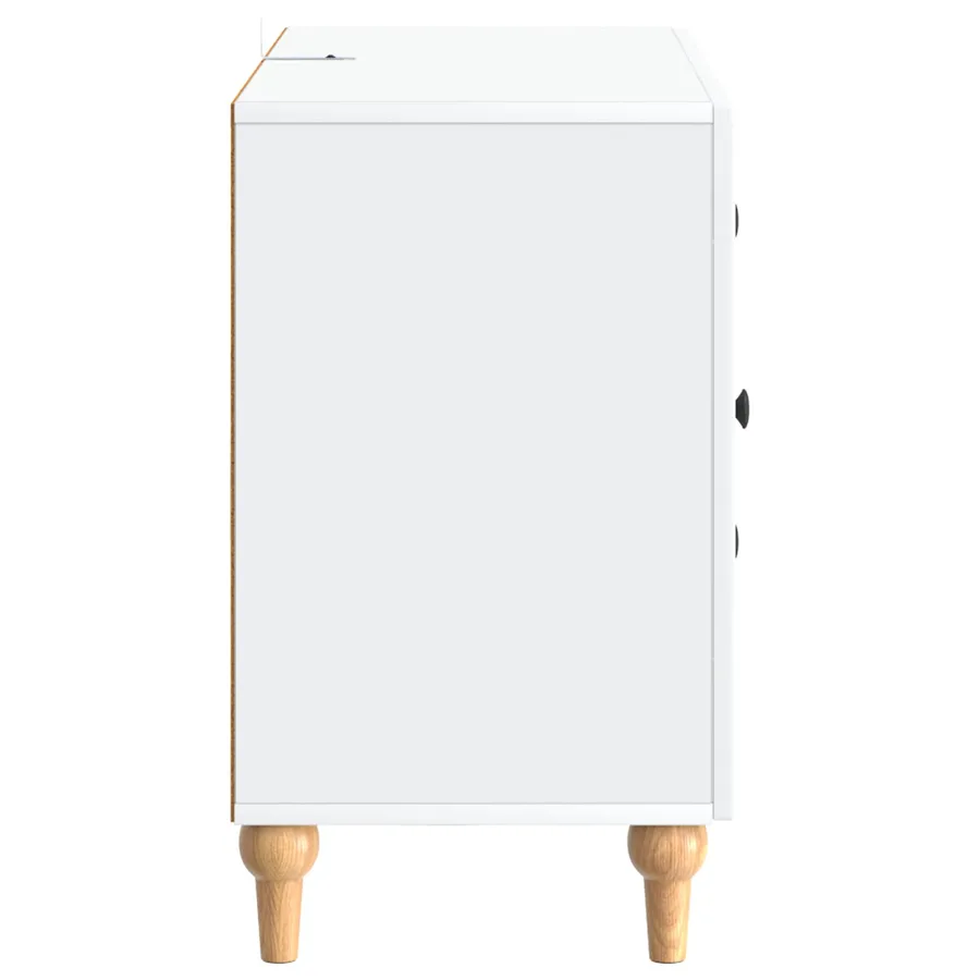 Meuble TV avec tiroir Blanc 89 x 34,5 x 60 cm Bois d'ingénierie - 7