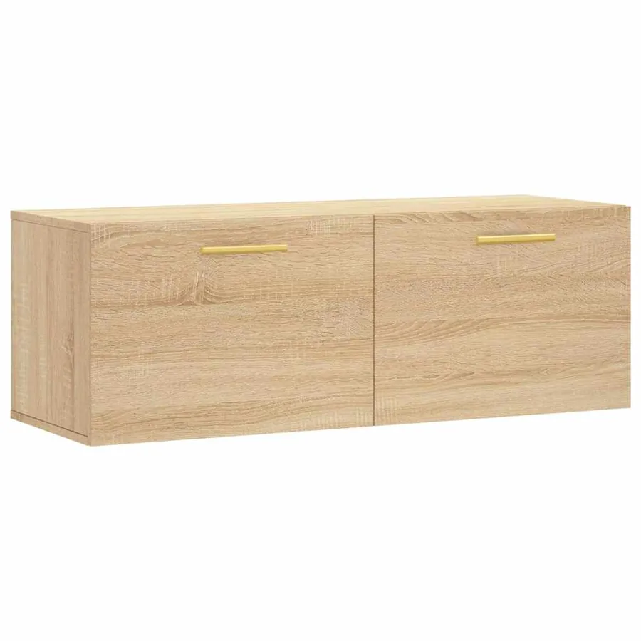 Armoire murale chêne sonoma 100x36,5x35 cm bois d'ingénierie - 2