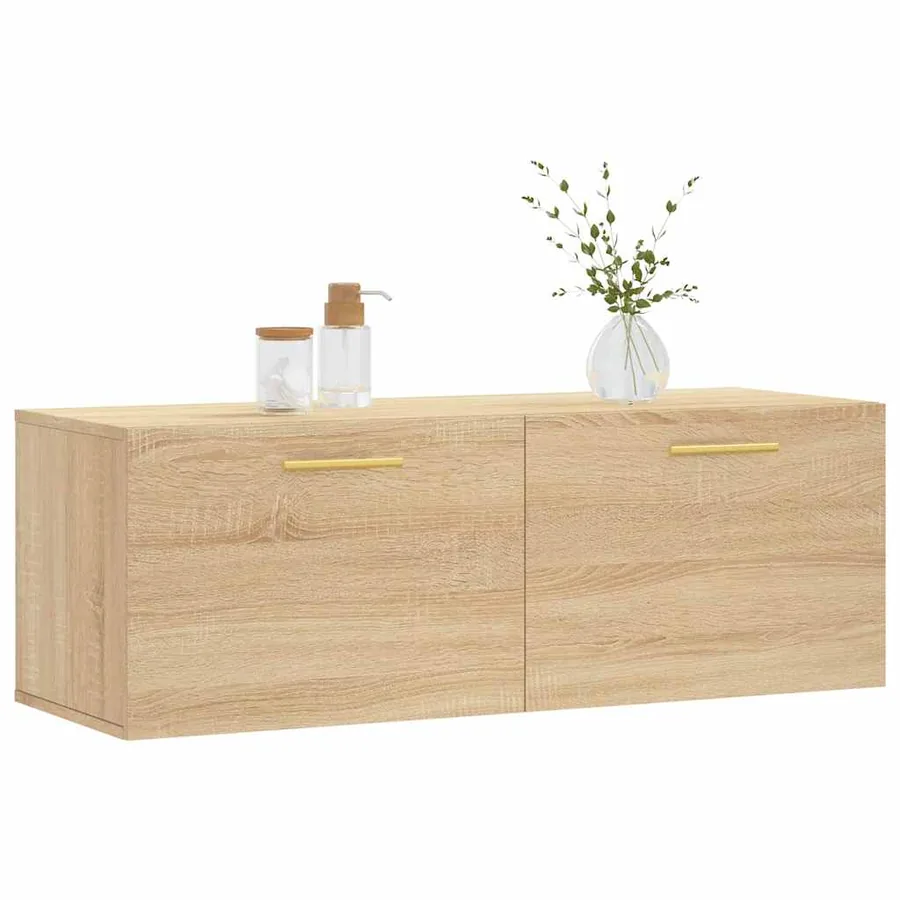 Armoire murale chêne sonoma 100x36,5x35 cm bois d'ingénierie - 3