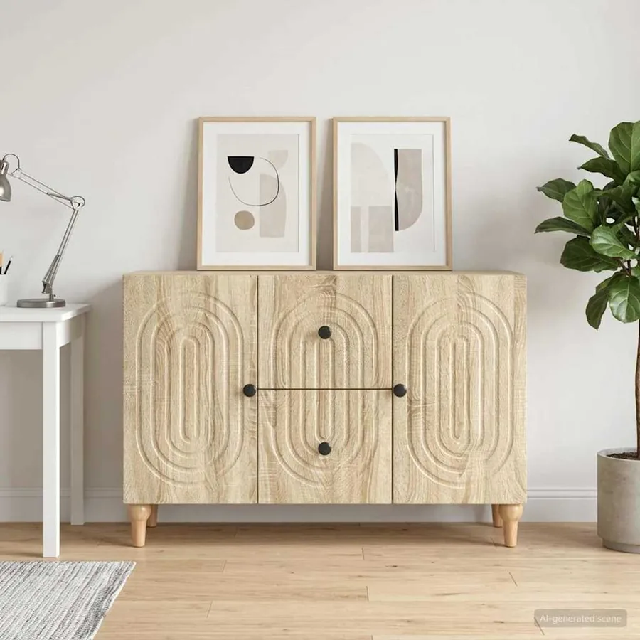 Meuble TV Chêne Sonoma 89 x 34,5 x 60 cm Bois d'ingénierie