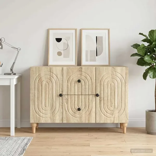 Meuble TV Chêne Sonoma 89 x 34,5 x 60 cm Bois d'ingénierie