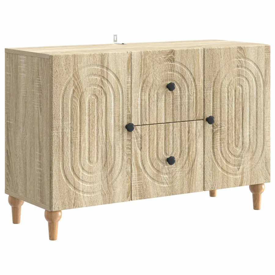 Meuble TV Chêne Sonoma 89 x 34,5 x 60 cm Bois d'ingénierie - 2