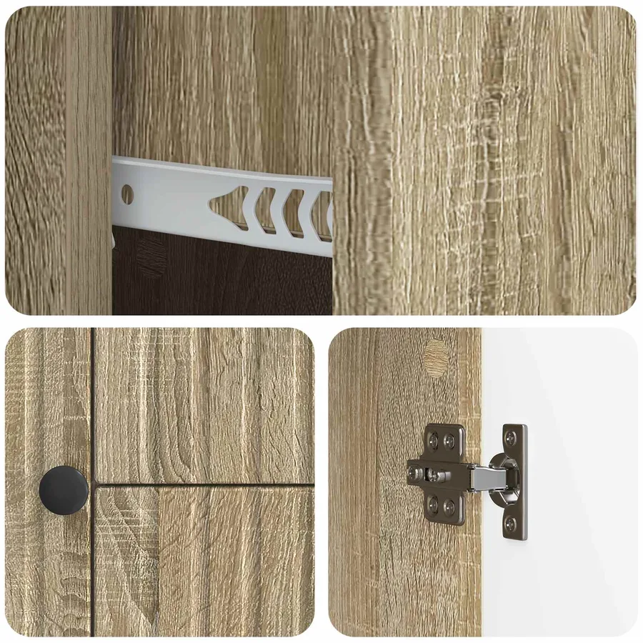 Meuble TV Chêne Sonoma 89 x 34,5 x 60 cm Bois d'ingénierie - 9