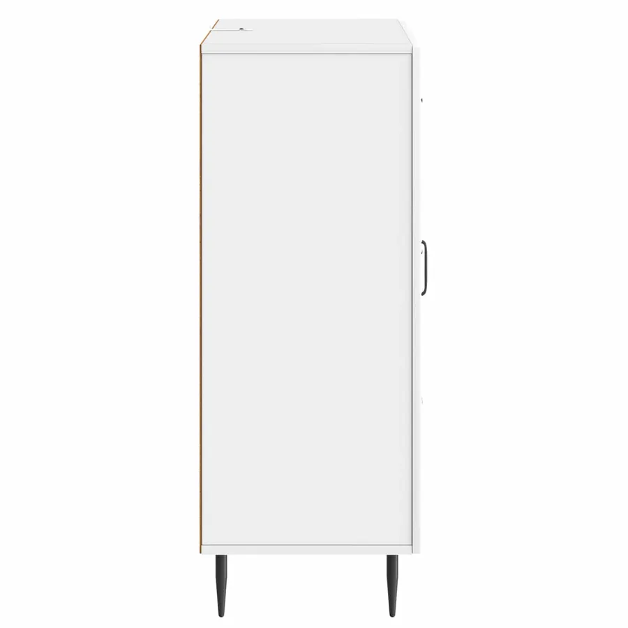 Buffet Blanc brillant 66 x 34,5 x 89,5 cm Bois d'ingénierie - 7