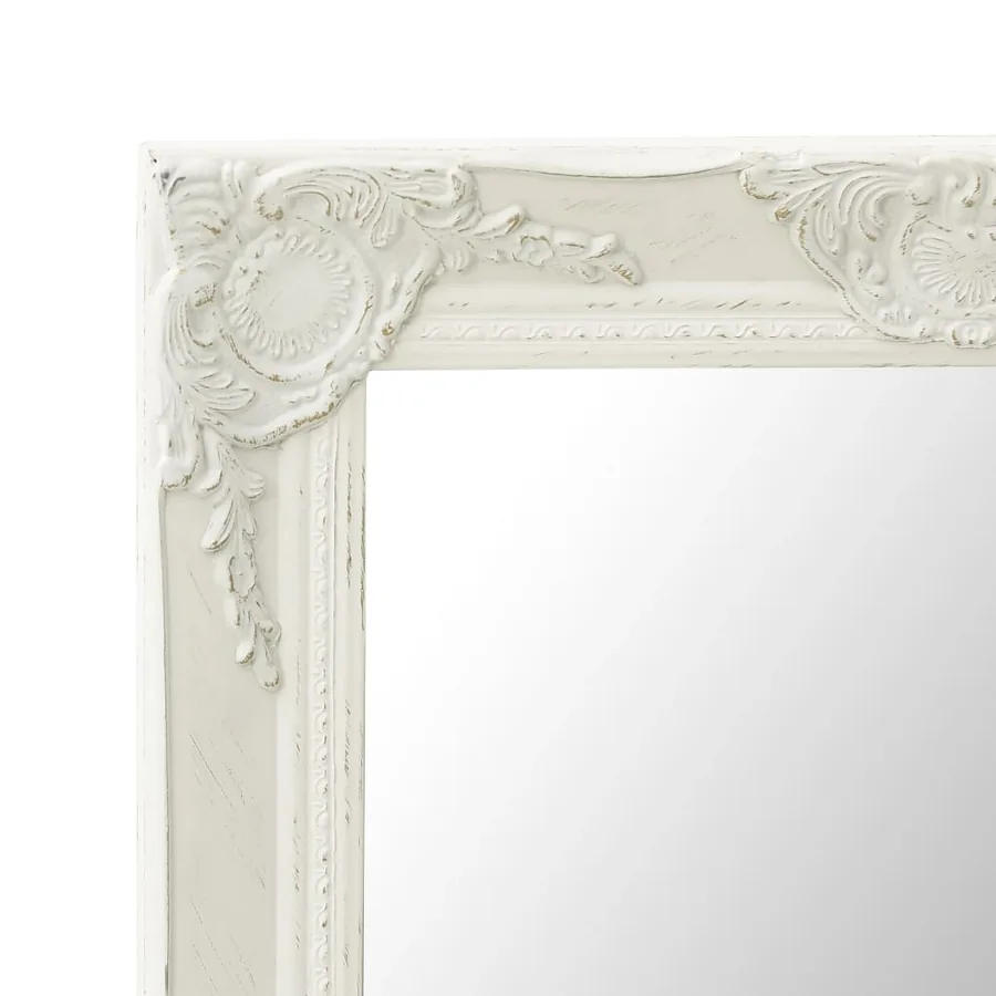 Miroir mural style baroque 50x60 cm Blanc - 4
