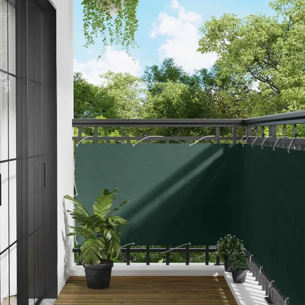 Écran de balcon Vert foncé 100 x 800 cm Tissu Oxford