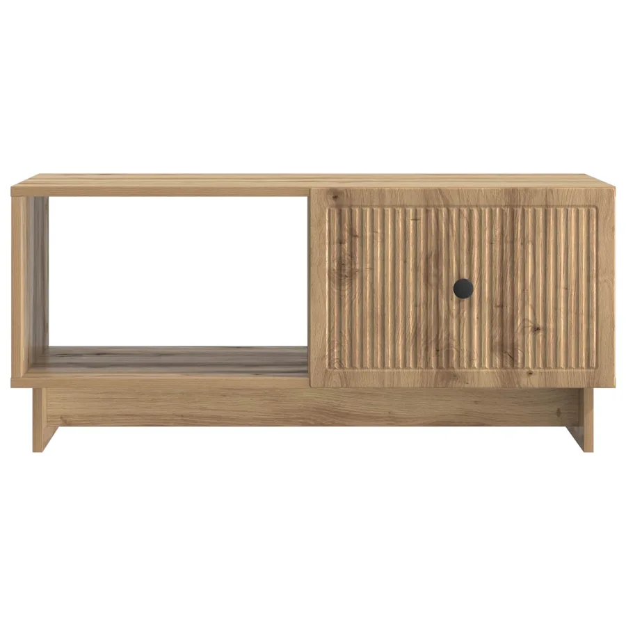 Table basse Chêne artisanal 90 x 50 x 40 cm Bois d'ingénierie - 5